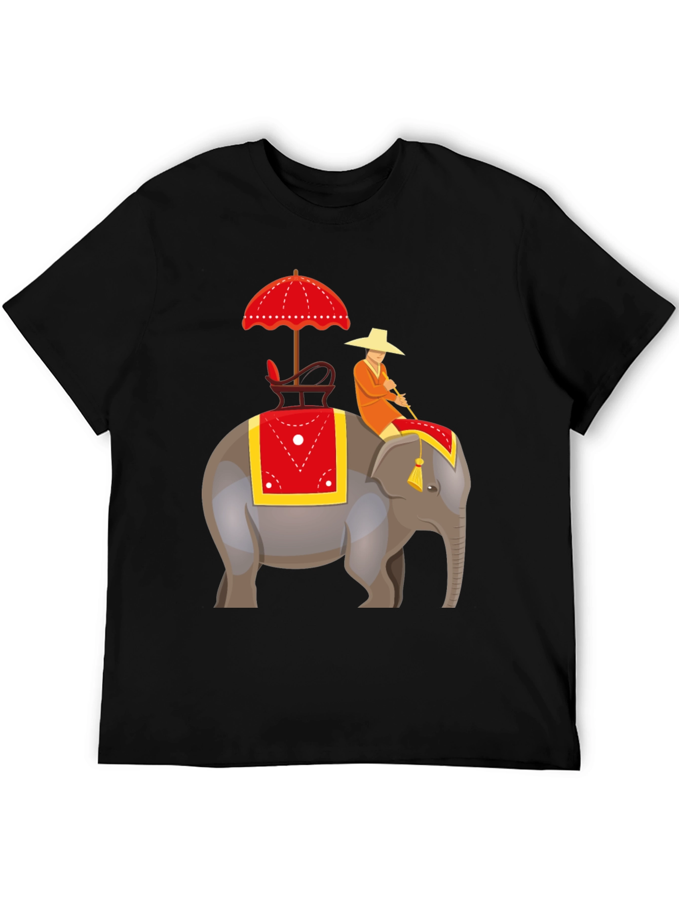 Elephant Rider Graphic Tee - Unique Design