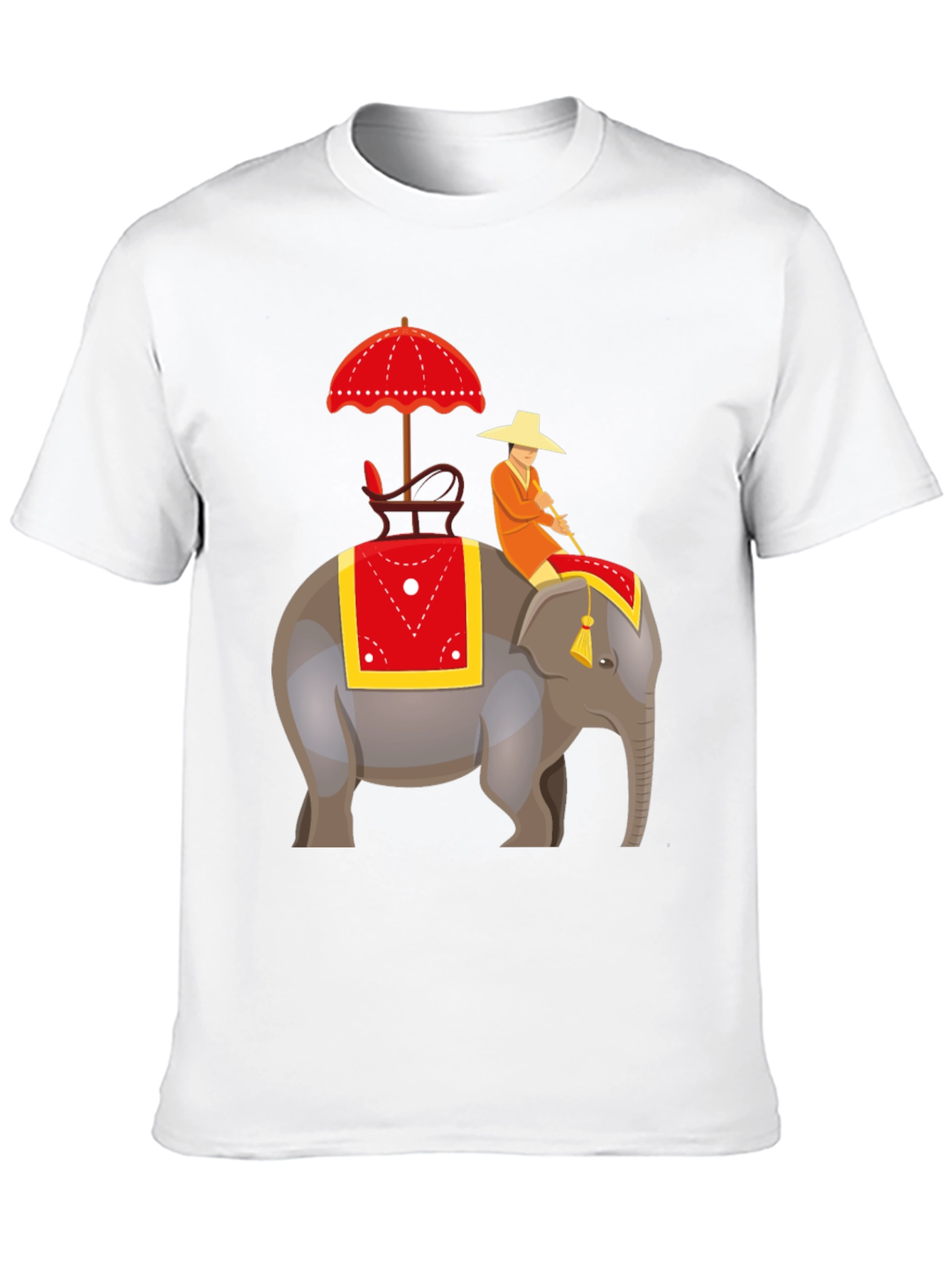 Elephant Rider Graphic Tee - Unique Design