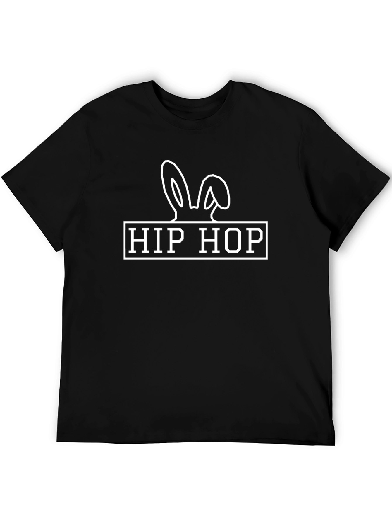Hip Hop Bunny Tee - Black T-Shirt