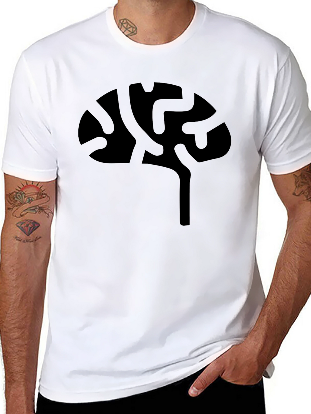 Black Brain Graphic Tee - Unisex