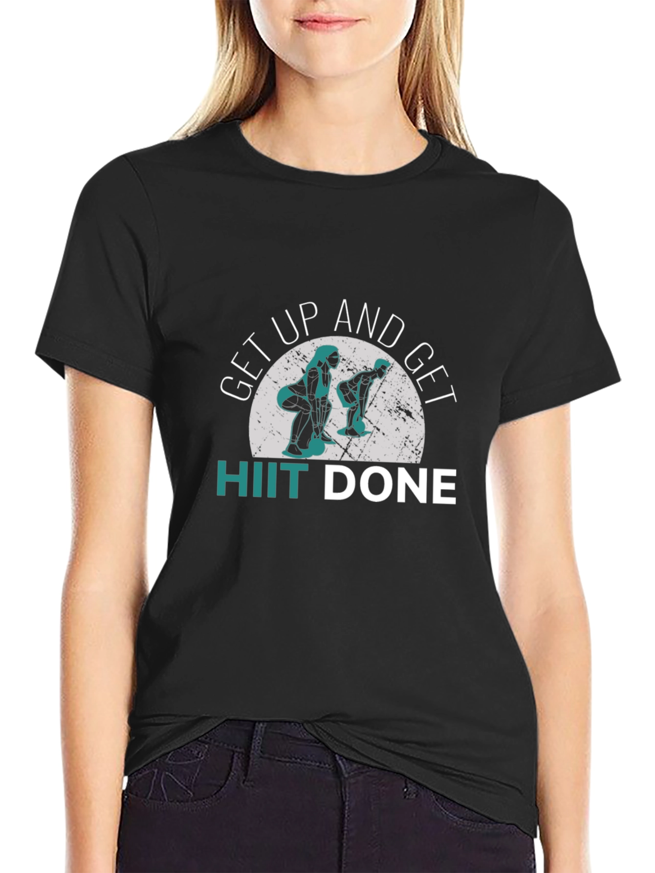 HIIT Done Black Graphic T-Shirt