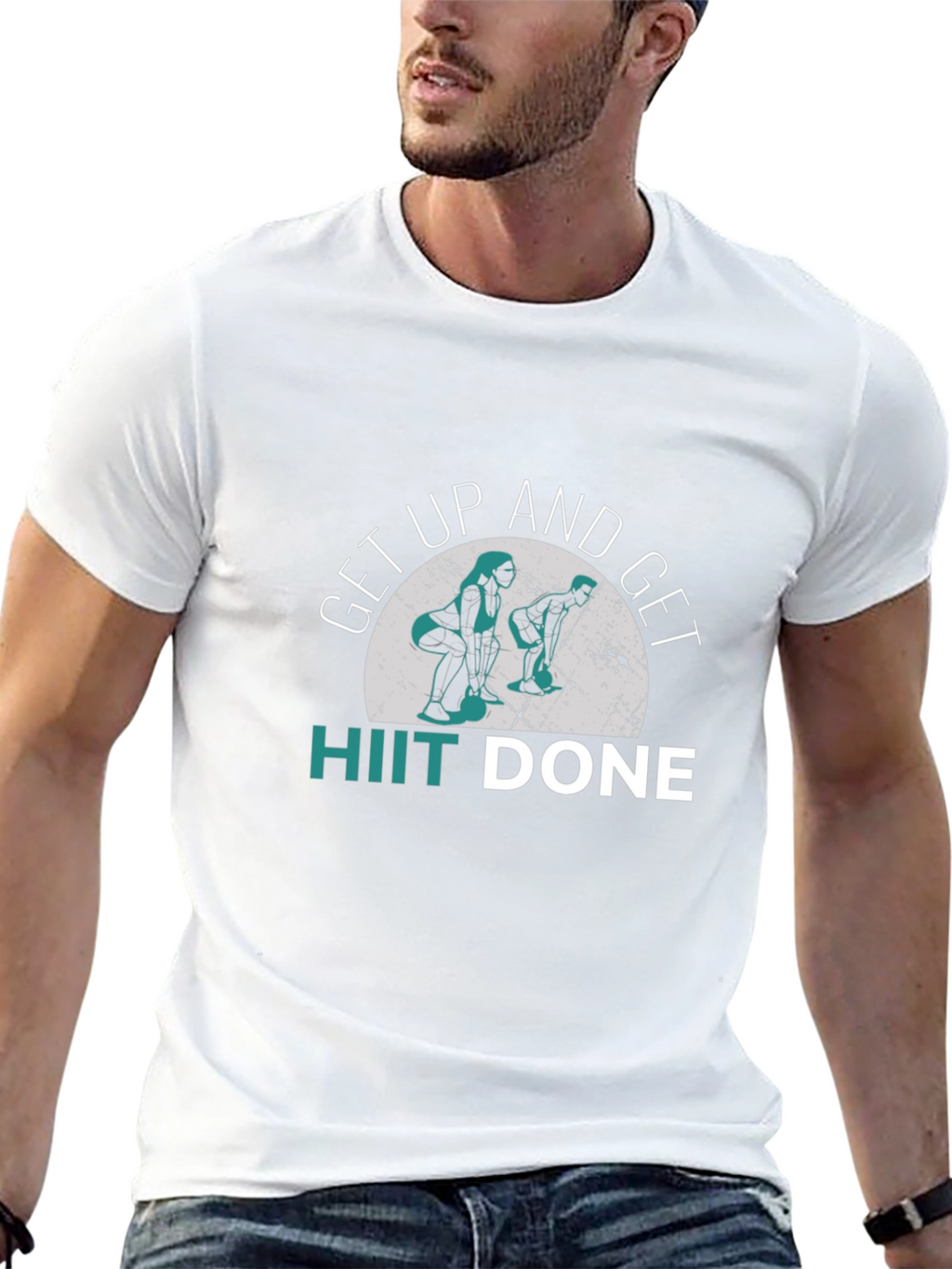 HIIT Done Black Graphic T-Shirt