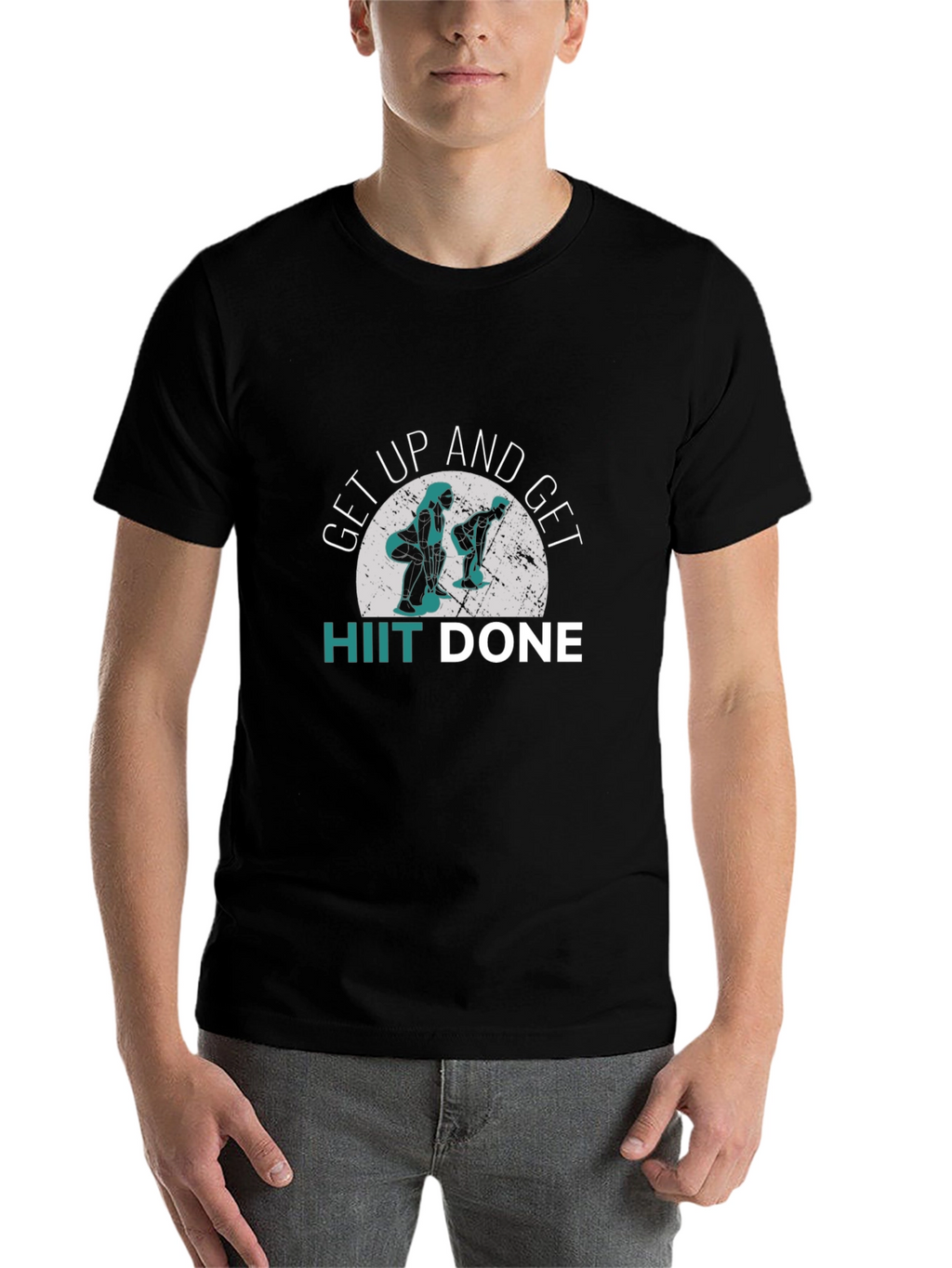 HIIT Done Black Graphic T-Shirt