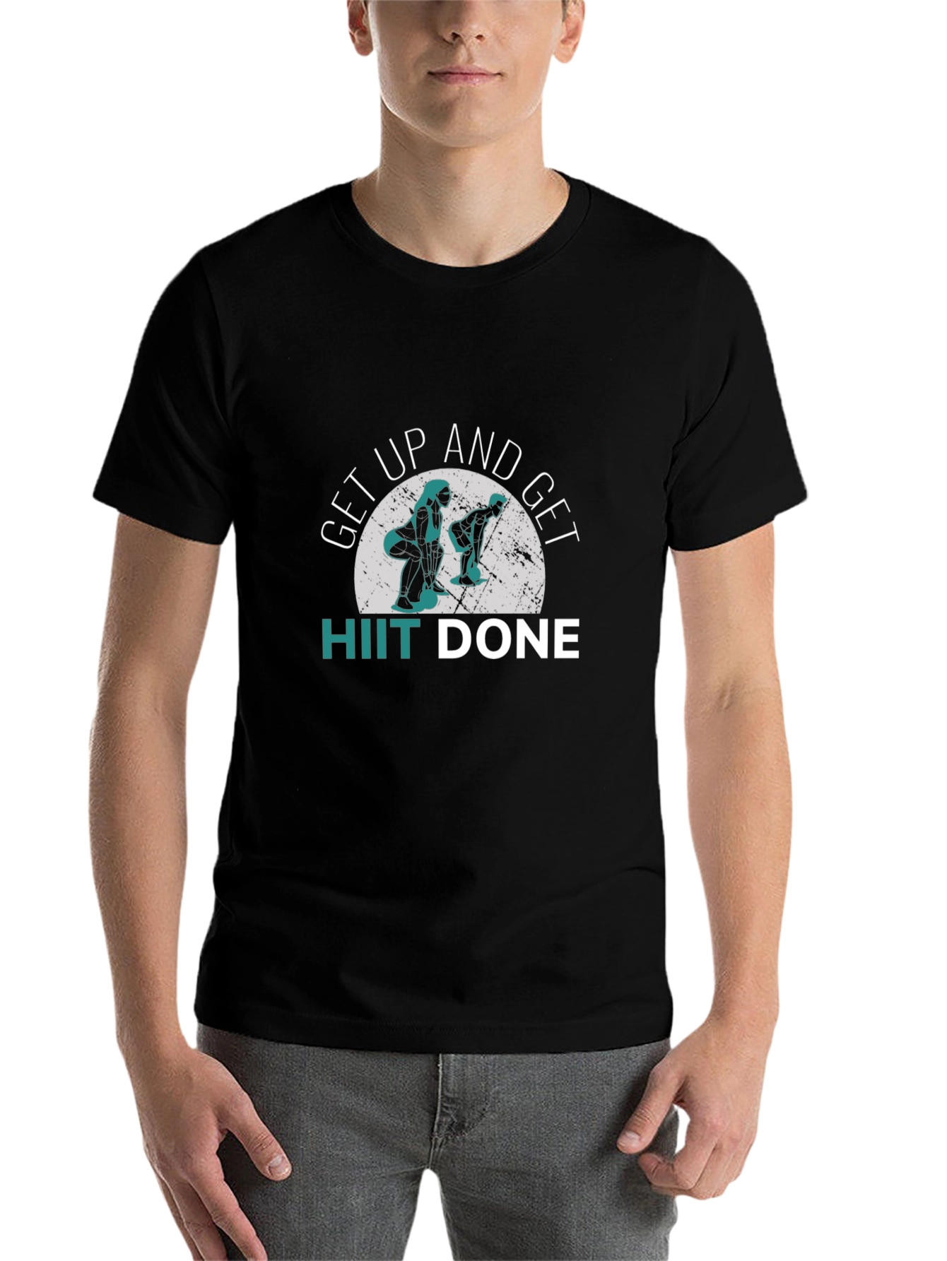 HIIT Done Black Graphic T-Shirt