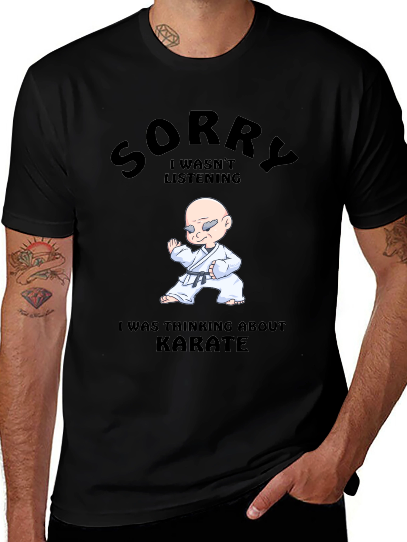 Karate T-Shirt - Sorry Wasnt Listening Tee