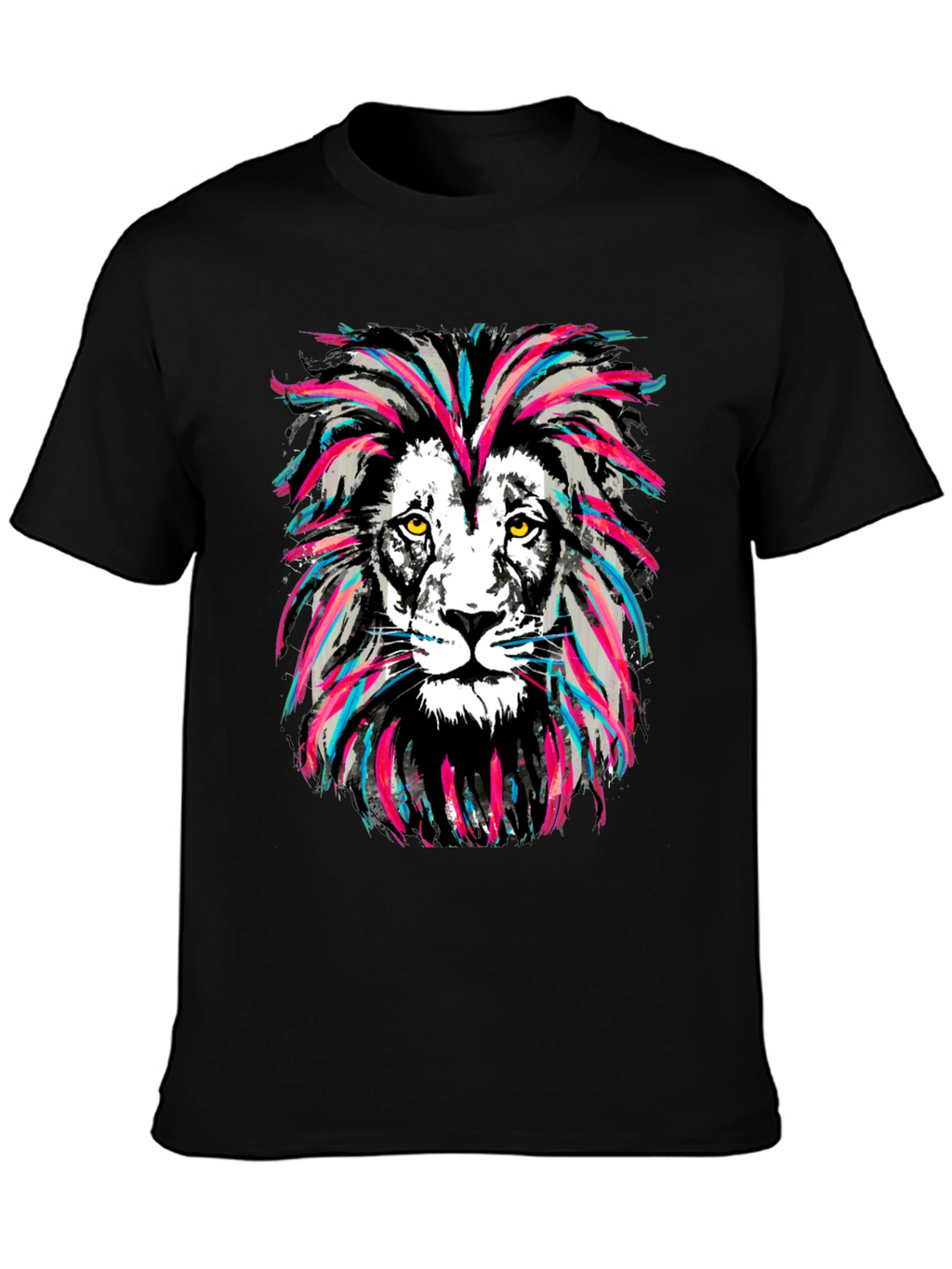 Lion Head Graphic Print Tee