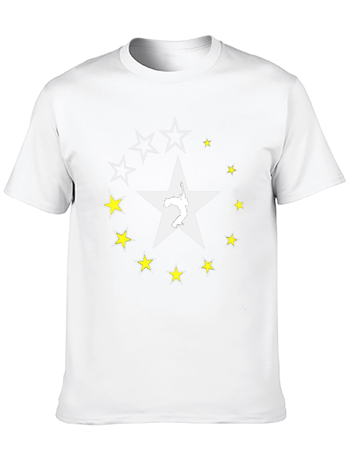 Star Circle Black T-Shirt