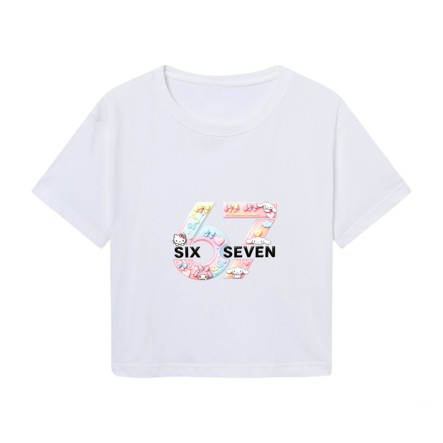 Happy Birthday Hello Kitty Party Vibe Crop Tee