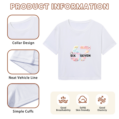 Happy Birthday Hello Kitty Party Vibe Crop Tee