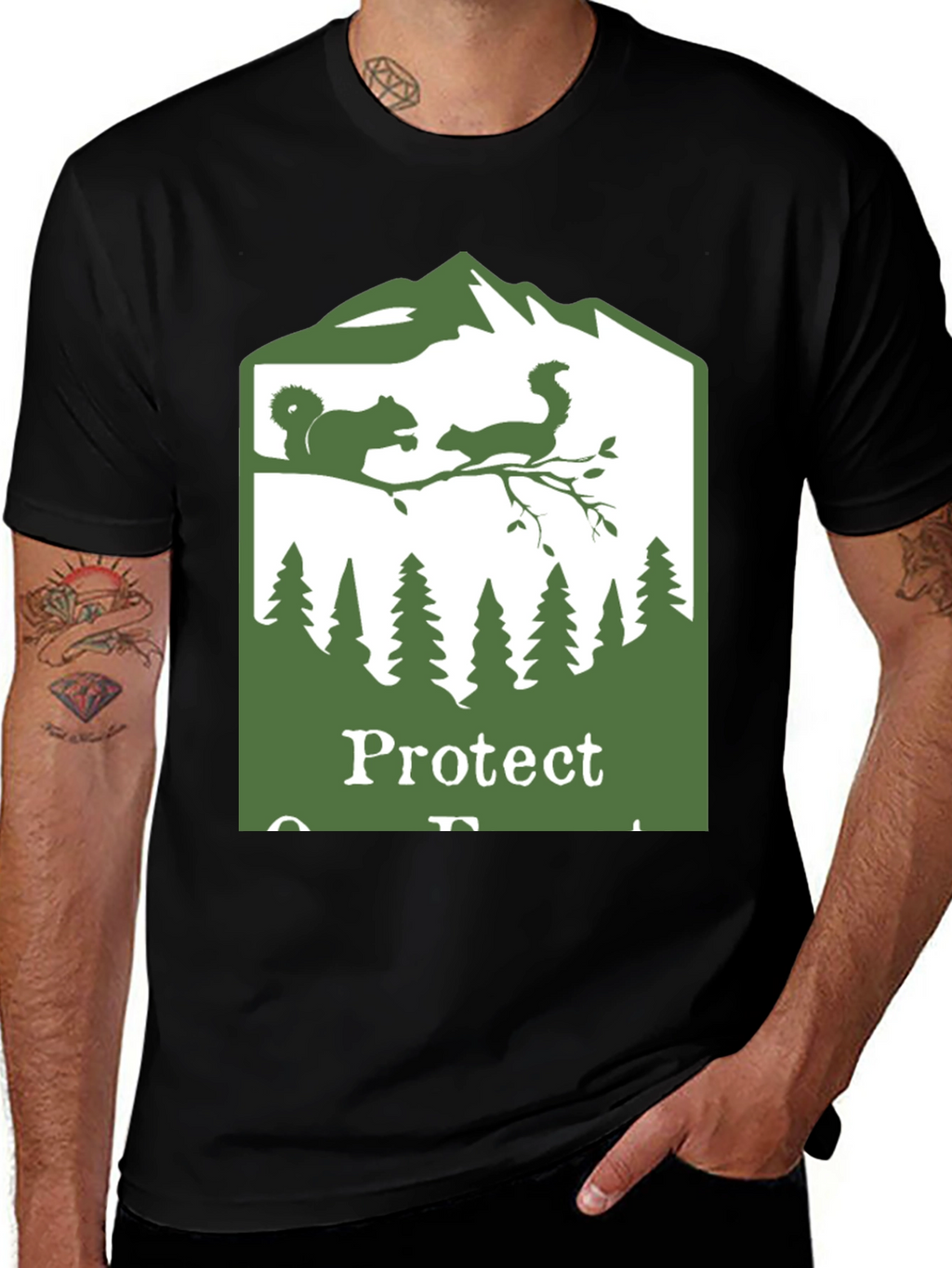 Protect Our Forests Black T-Shirt