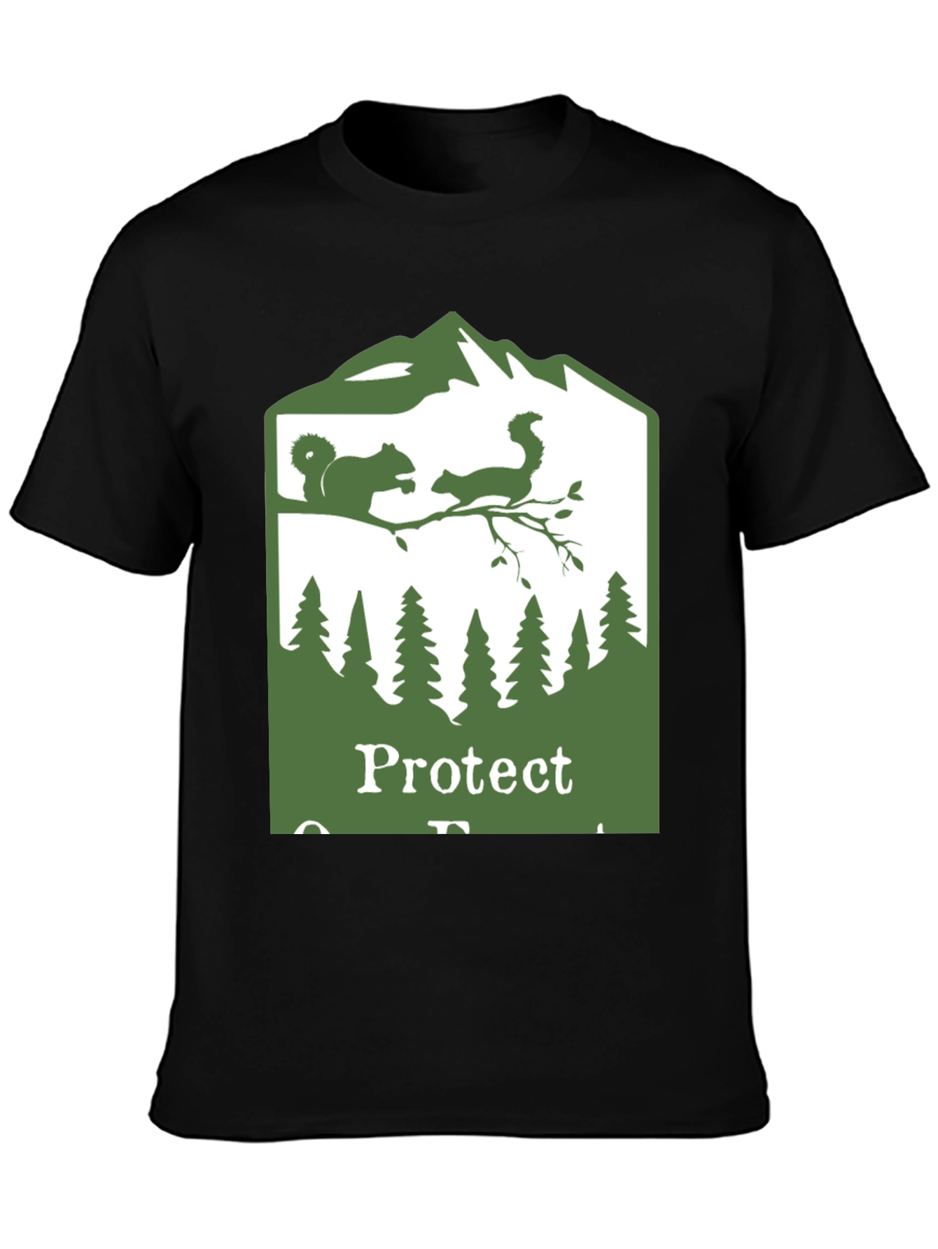 Protect Our Forests Black T-Shirt