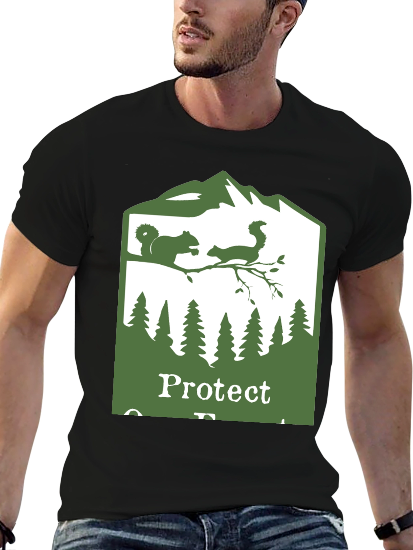 Protect Our Forests Black T-Shirt