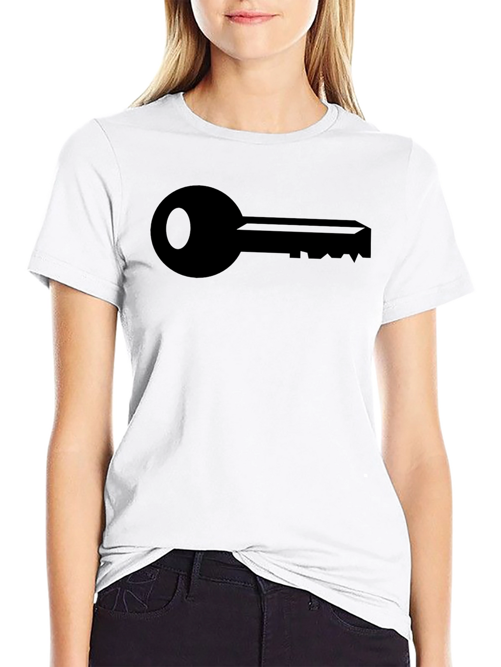 Key Graphic Black T-Shirt - Classic Design