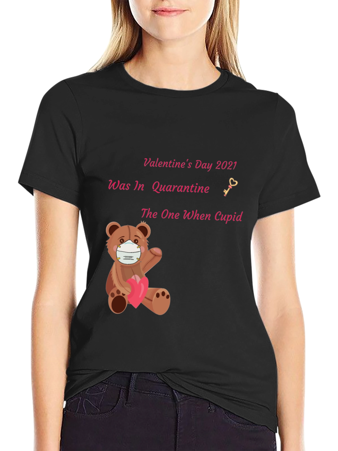 Valentines Day 2021 Quarantine Bear T-Shirt
