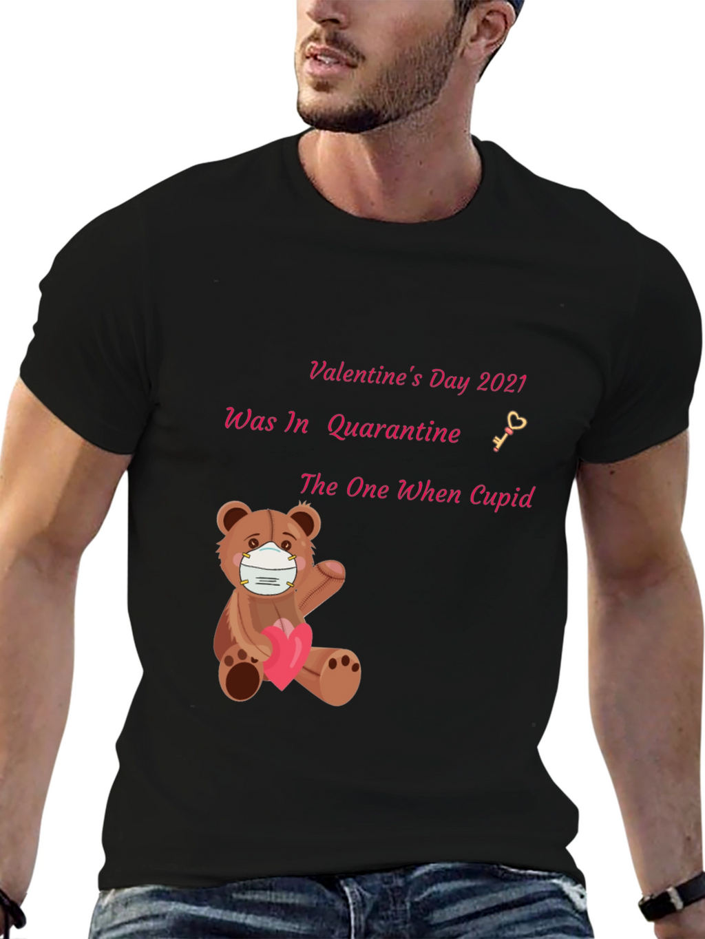 Valentines Day 2021 Quarantine Bear T-Shirt