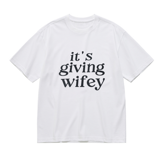 It¡¯s Giving Wifey Viral Trend Slogan Tee