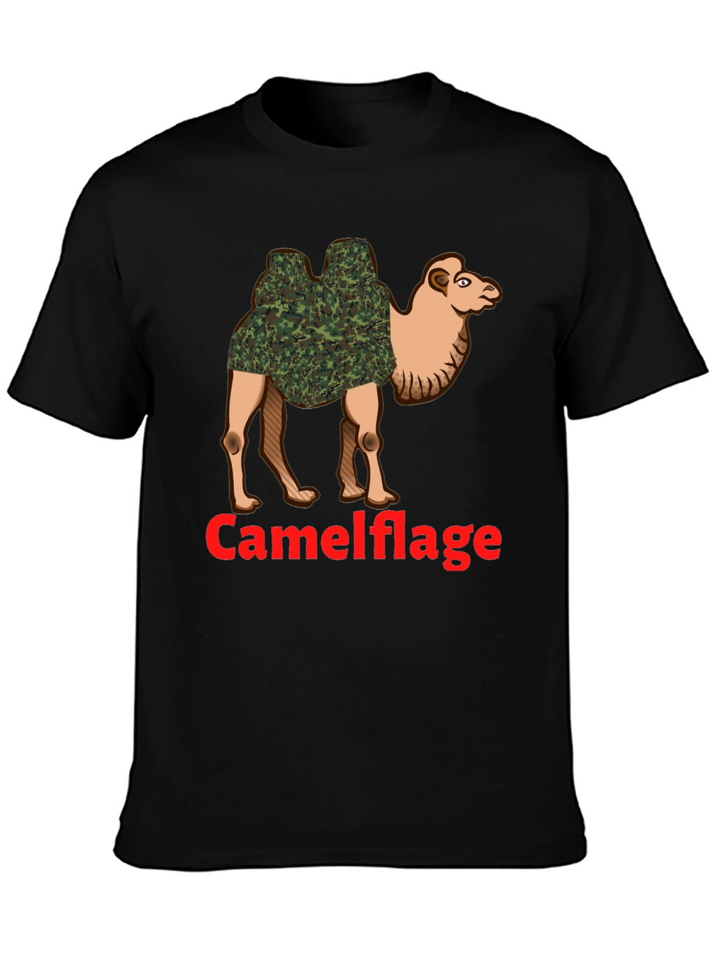 Camel Camouflage Graphic T-Shirt