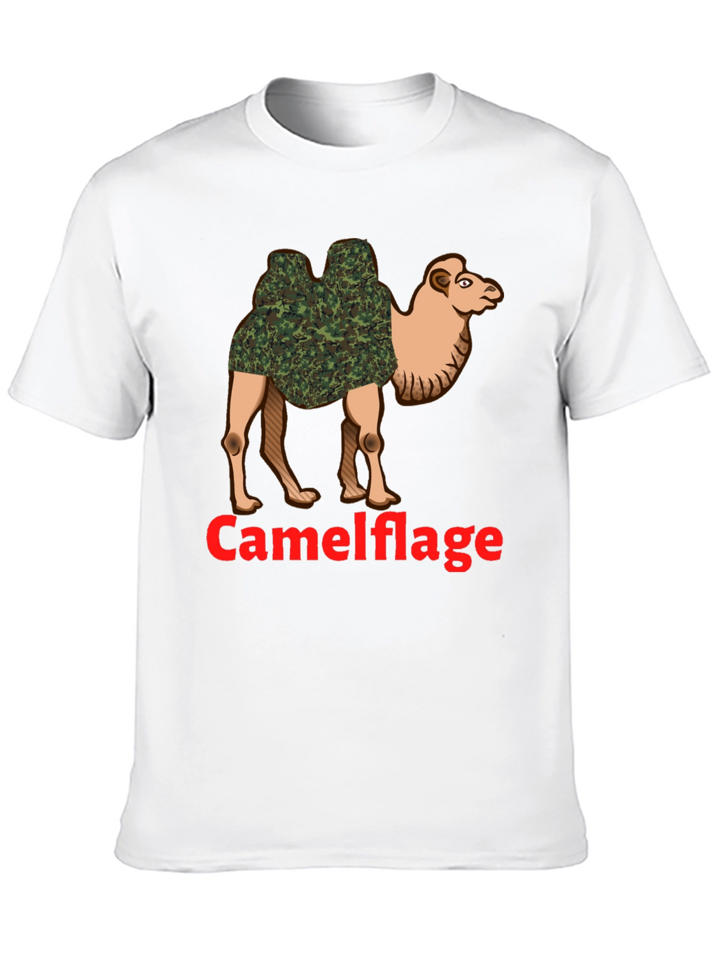 Camel Camouflage Graphic T-Shirt