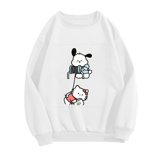 Fashion Lazy Wind All-Match Crewneck Sweatshirt