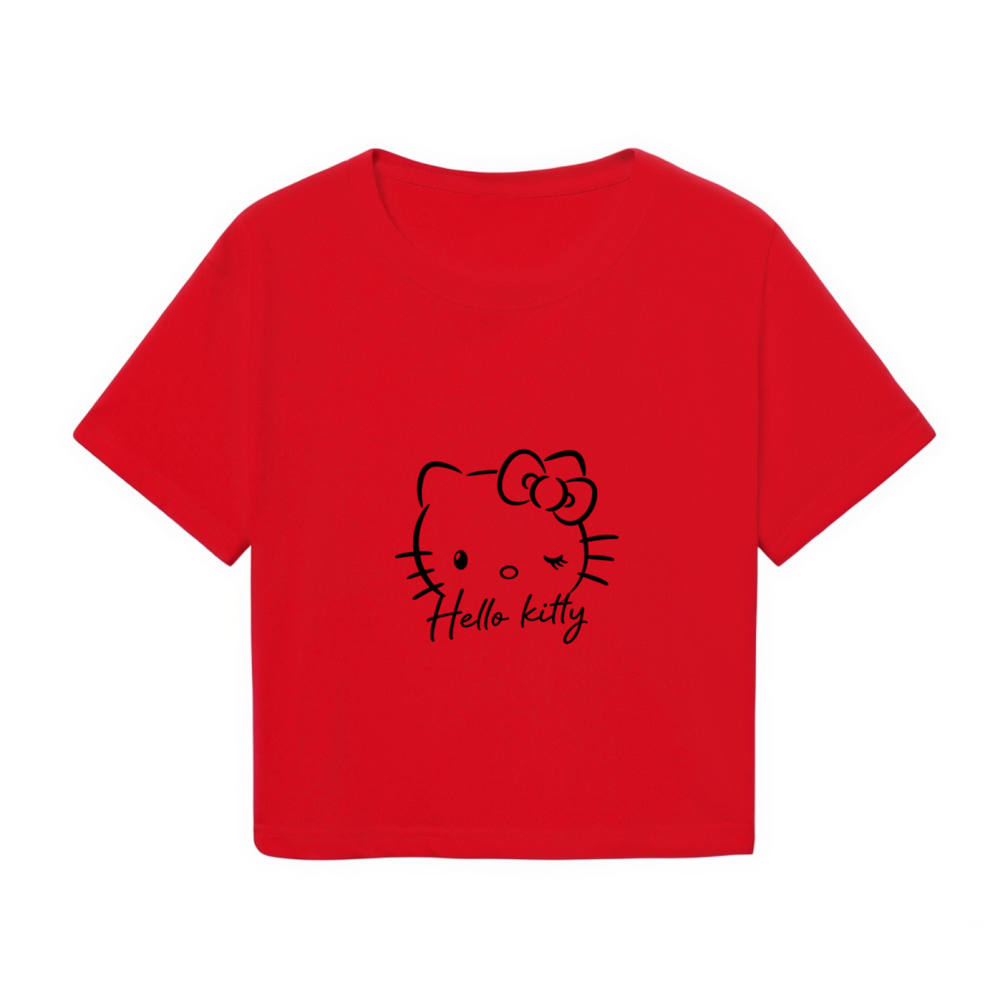 Playful Pochacco Little Bee Casual Crop Tee