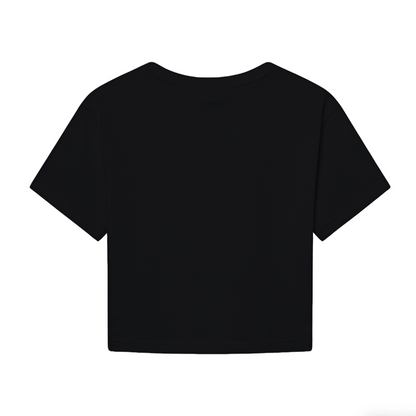 Lace Heart My Melody Gothic Black Crop Top