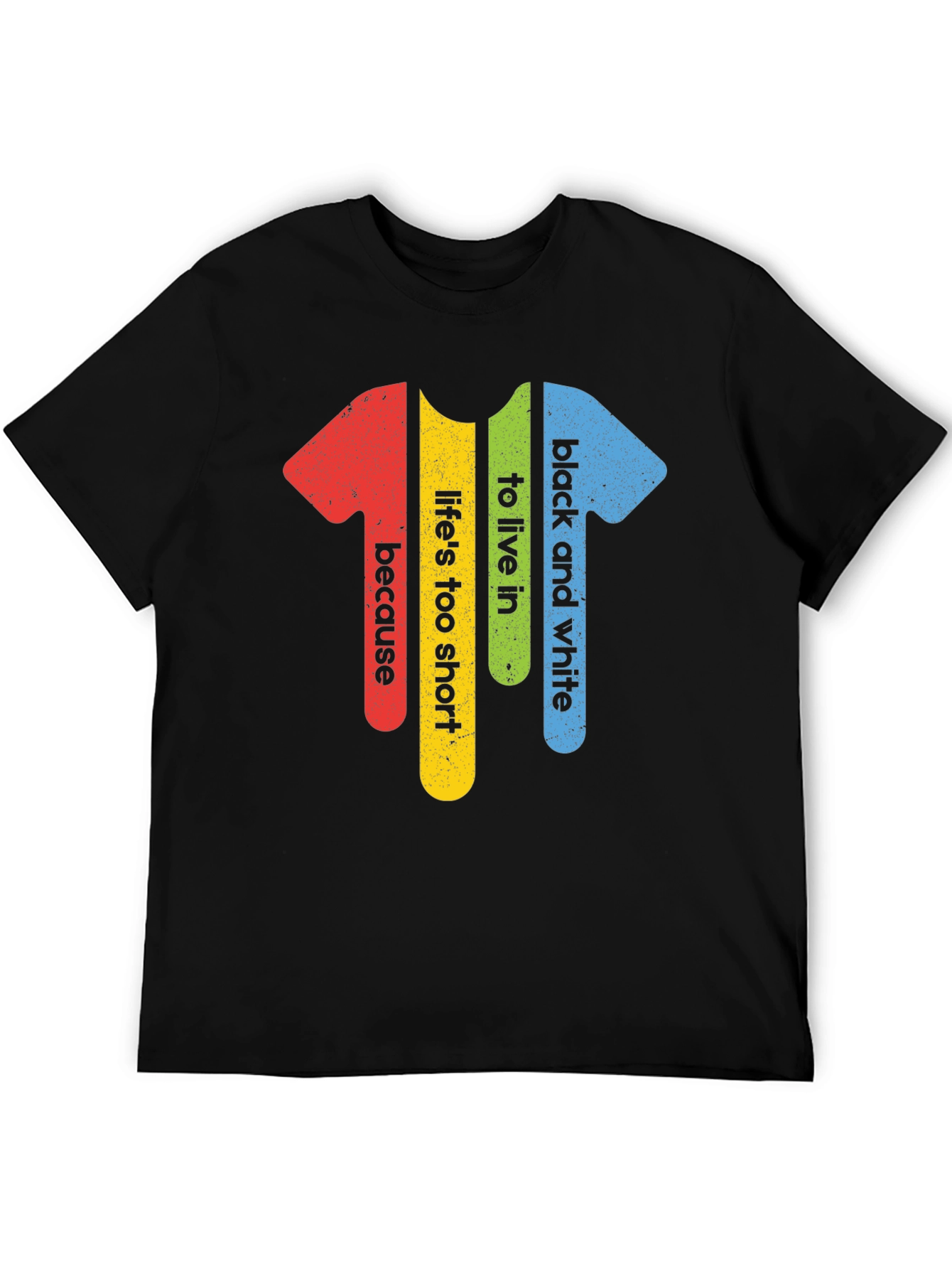 Colorful Life T-Shirt - Short Sleeve Graphic Tee