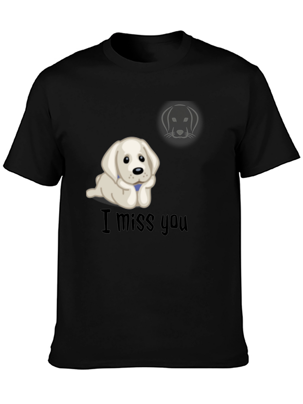 I Miss You Puppy Graphic T-Shirt