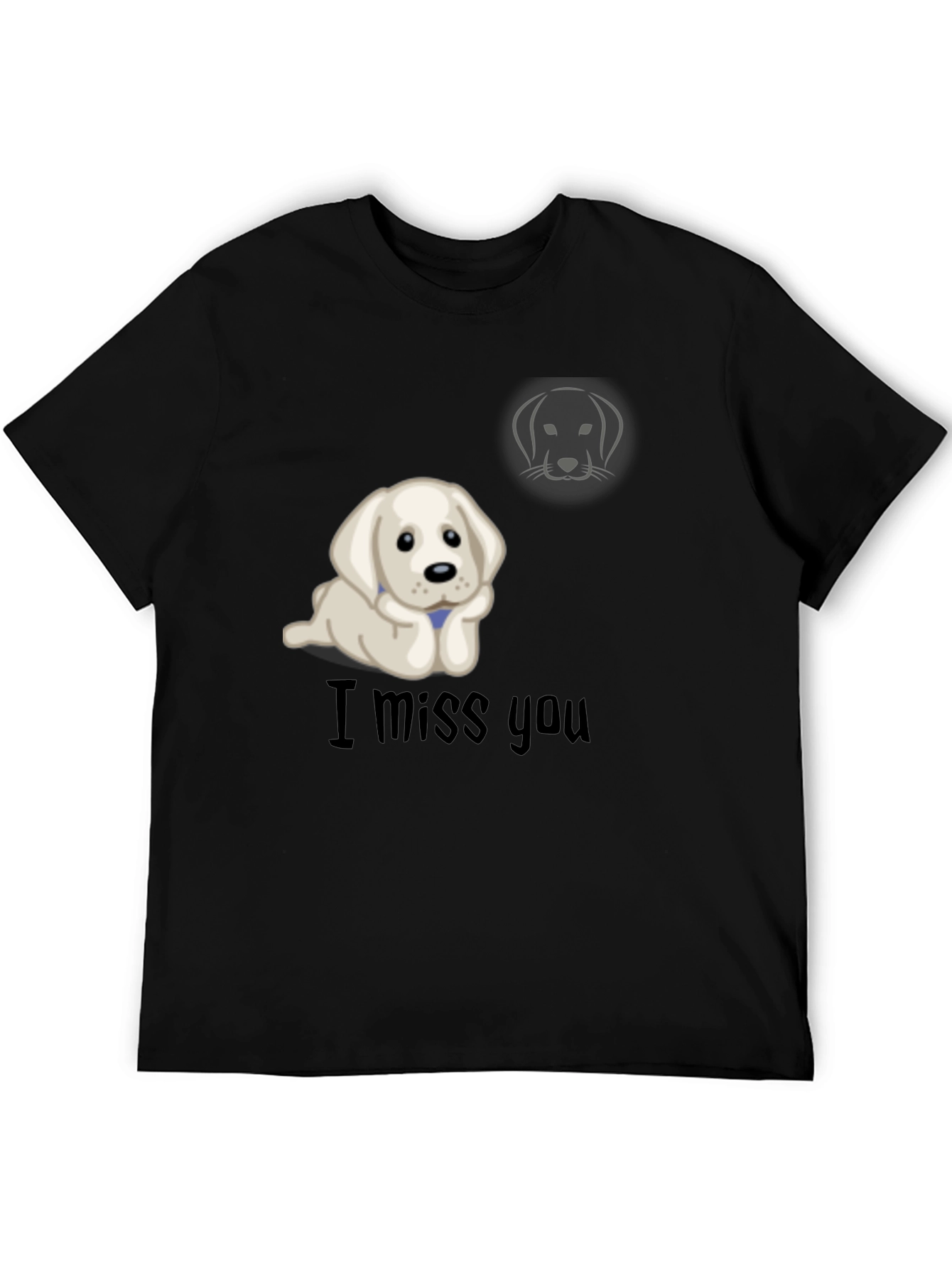 I Miss You Puppy Graphic T-Shirt