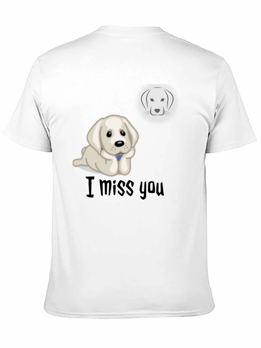 I Miss You Puppy Graphic T-Shirt