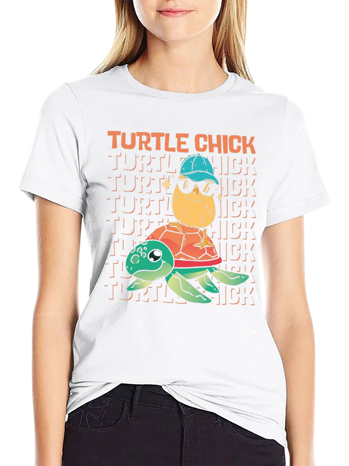 Turtle Chick Graphic T-Shirt