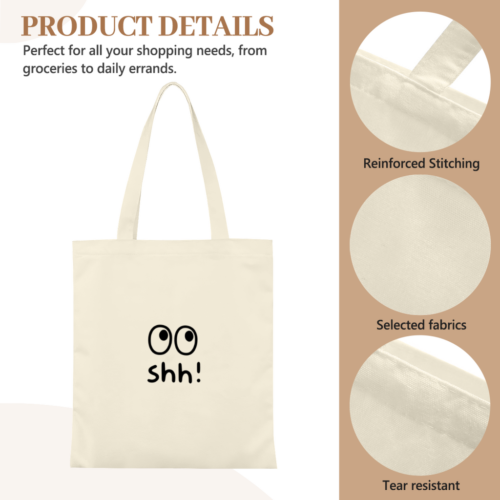 Black Cat Floral Book Canvas Tote | Literary Cat Girl Daily Commute Handbag