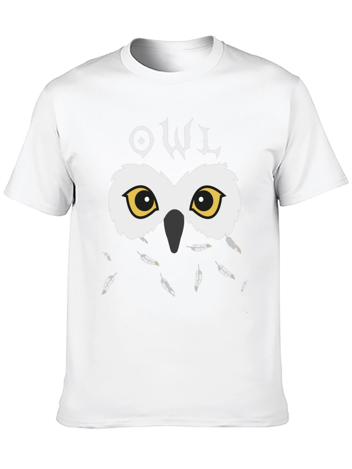 Owl Graphic Black T-Shirt - Unique Design