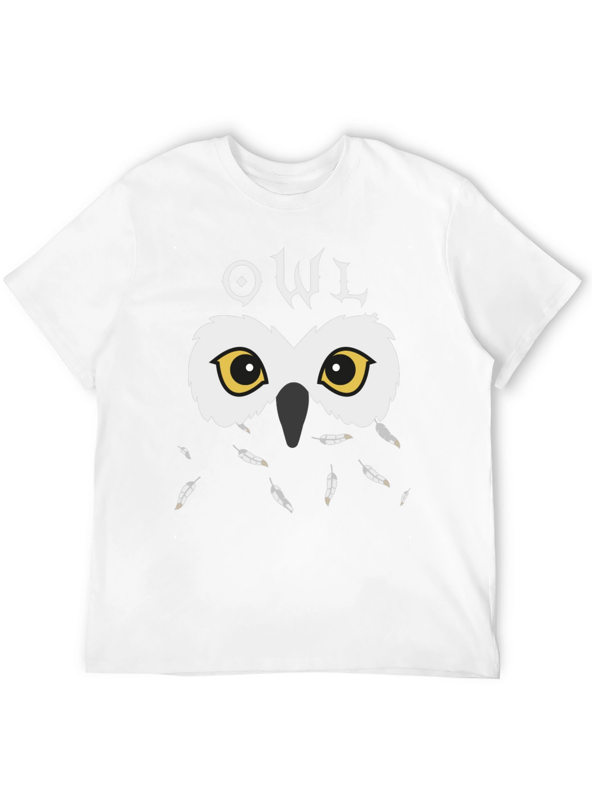 Owl Graphic Black T-Shirt - Unique Design