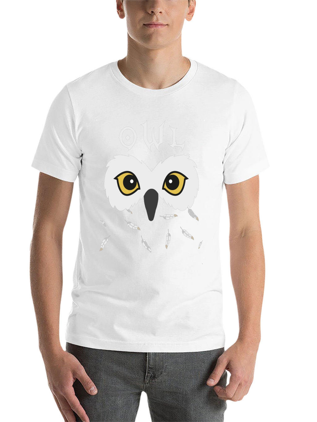 Owl Graphic Black T-Shirt - Unique Design
