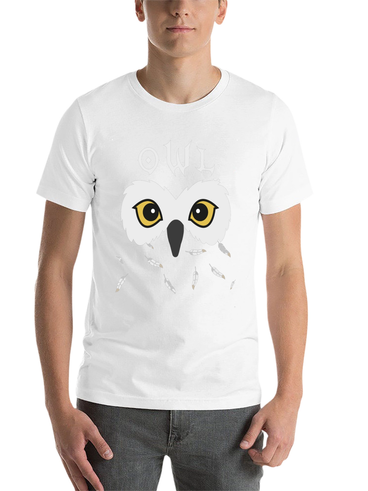 Owl Graphic Black T-Shirt - Unique Design