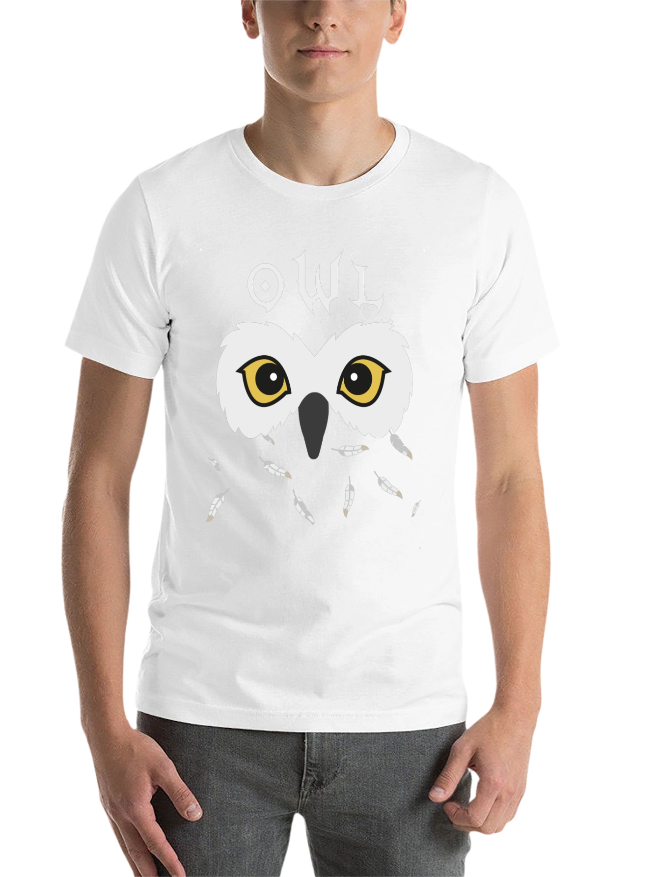 Owl Graphic Black T-Shirt - Unique Design