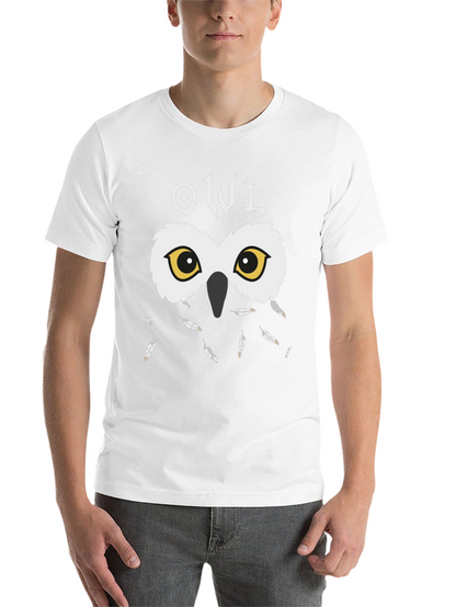 Owl Graphic Black T-Shirt - Unique Design