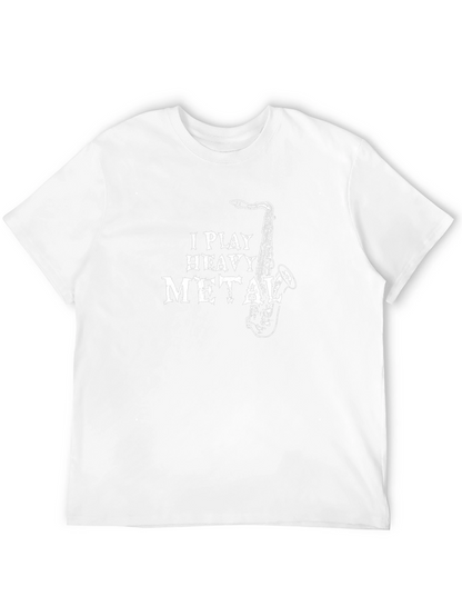 Heavy Metal Saxophone Black T-Shirt