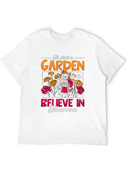 Gardening Skeleton Graphic Tee - Believe In Tomorrow