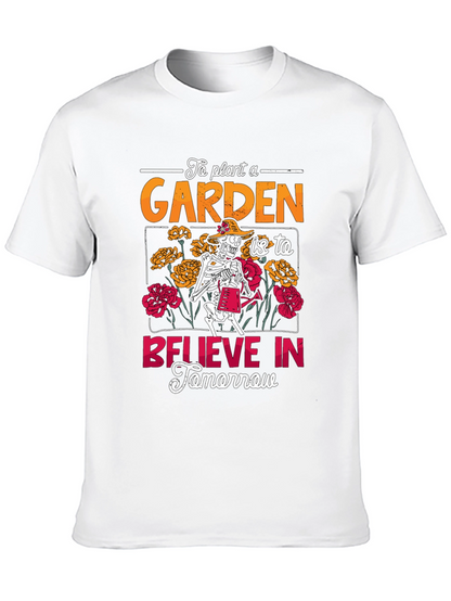 Gardening Skeleton Graphic Tee - Believe In Tomorrow
