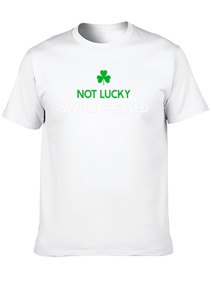 Not Lucky Simply Blessed Graphic T-Shirt