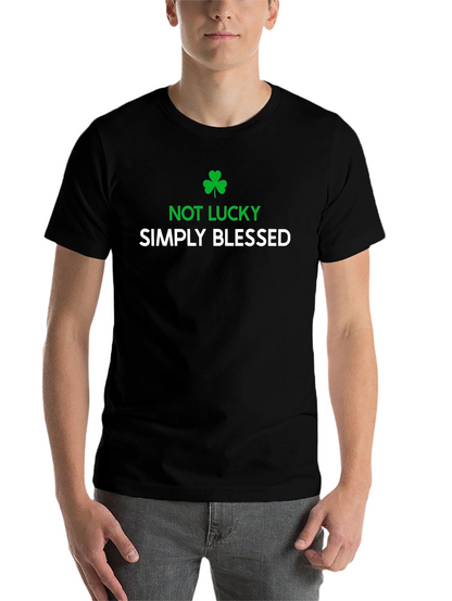 Not Lucky Simply Blessed Graphic T-Shirt