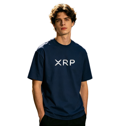 Men's Simple XRP Crypto Minimal Logo Streetwear T-Shirt