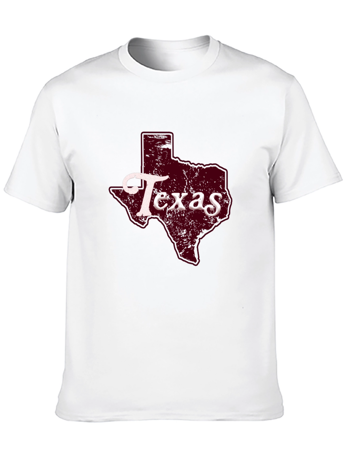 Texas State Graphic Print Black T-Shirt