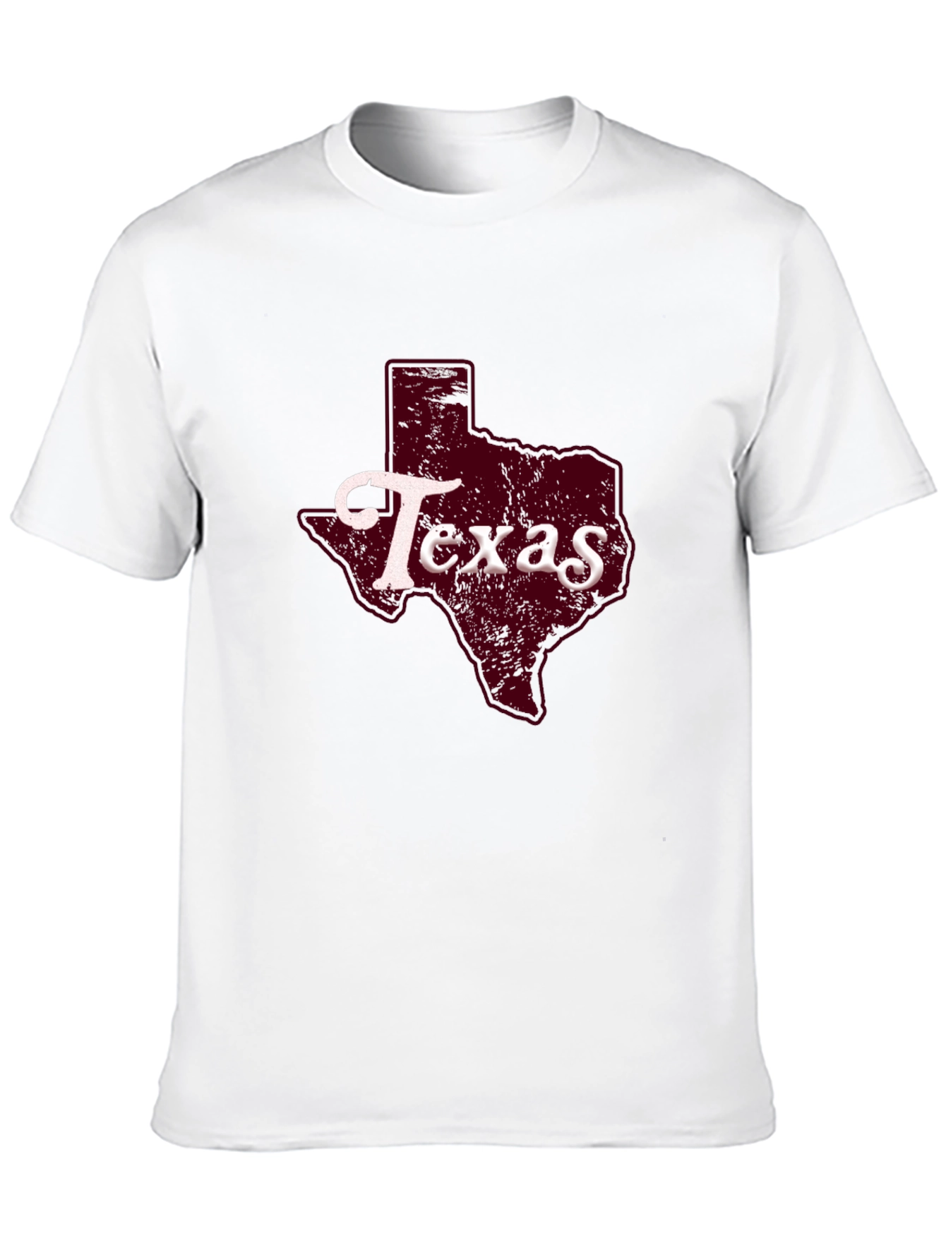Texas State Graphic Print Black T-Shirt