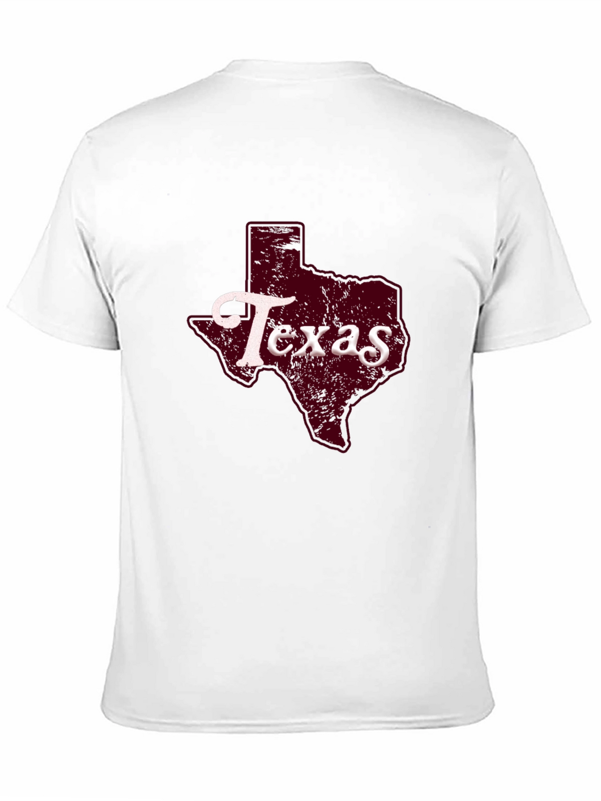Texas State Graphic Print Black T-Shirt