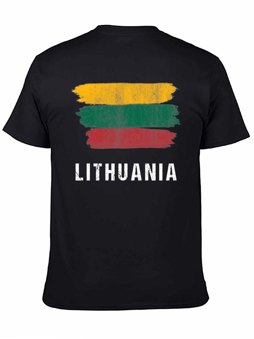 Lithuania Flag T-Shirt - Distressed Graphic Tee