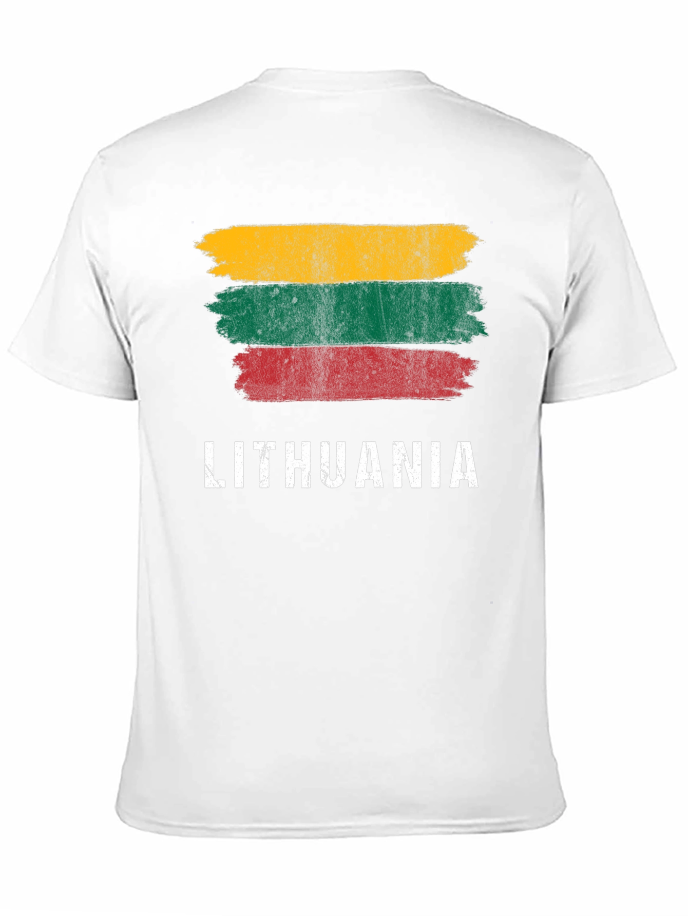 Lithuania Flag T-Shirt - Distressed Graphic Tee