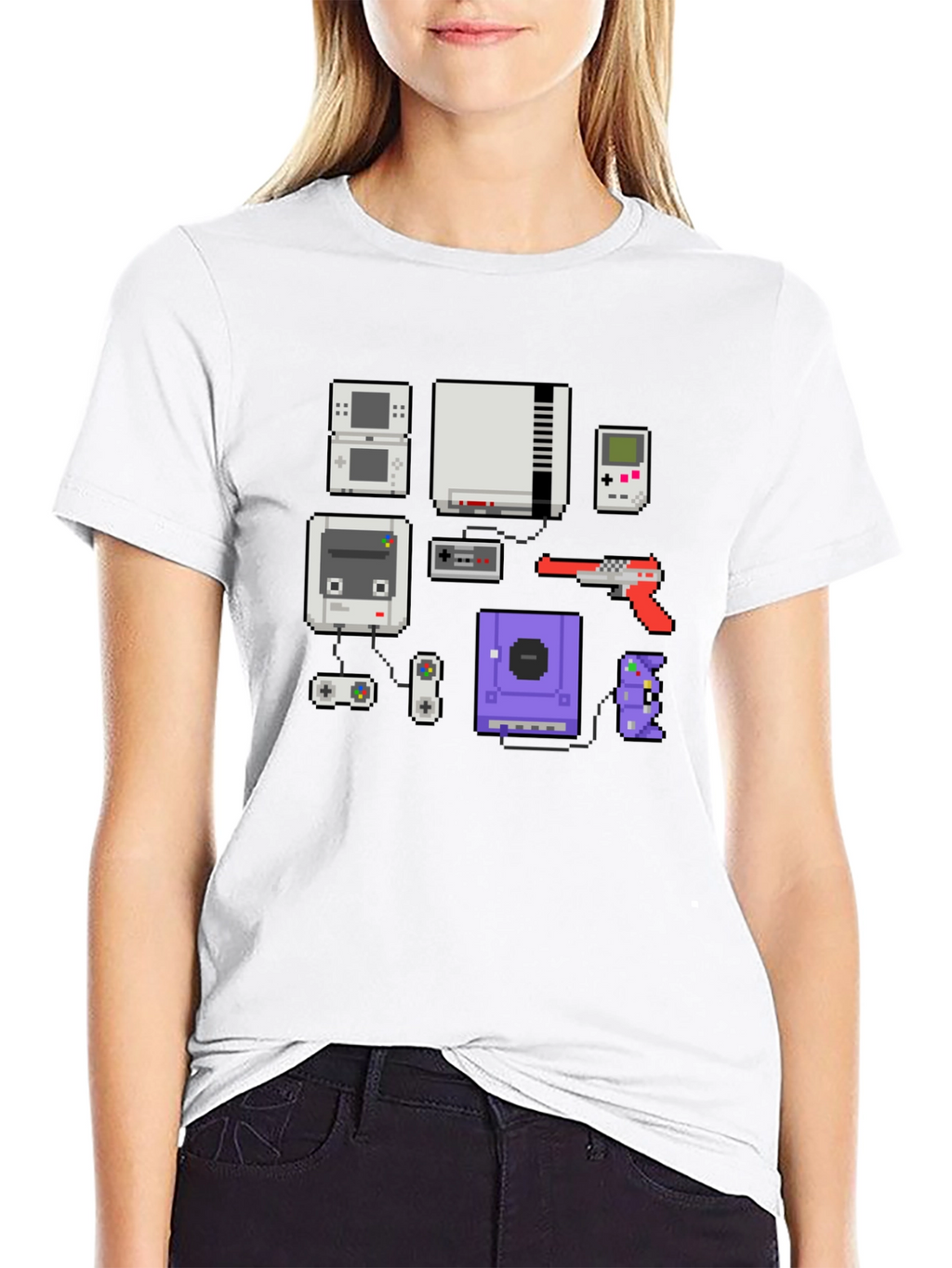Retro Gamer T-Shirt - Pixel Console Design
