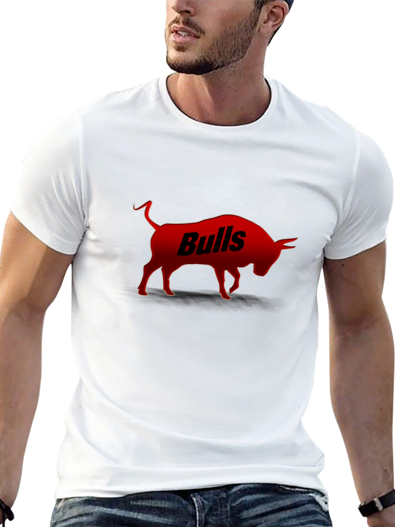 Bulls Graphic Tee - Stylish Cotton Shirt